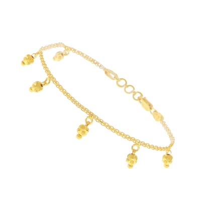 22ct Gold Delicate Charm Bracelet Profile Picture