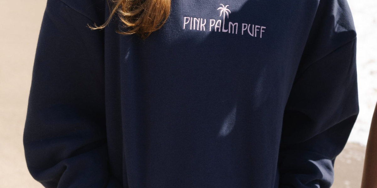 All About Travis Scott Merch Pink Palm Puff Hoodie