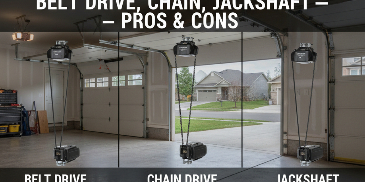 Garage Door Opener Types: Belt Drive, Chain Drive, Jackshaft — Pros & Cons