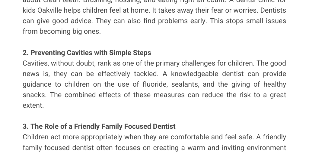 Smiles That Shine: A Complete Guide to Children's Dentistry in Oakville