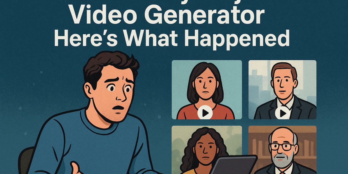 I Tried Every Major AI Video Generator - Here’s What Happened