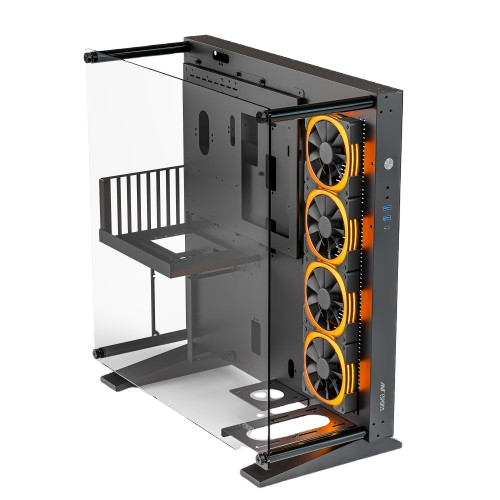 Ant Esports CYPHER K9 Support Full Tower ATX, Micro-ATX, Mini-ITX Gaming Cabinet with 4x120mm ARGB Ring Fans - ANT E-SPORTS