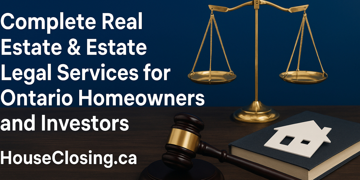 Complete Real Estate & Estate Law Solutions for Ontario Homeowners and Investors