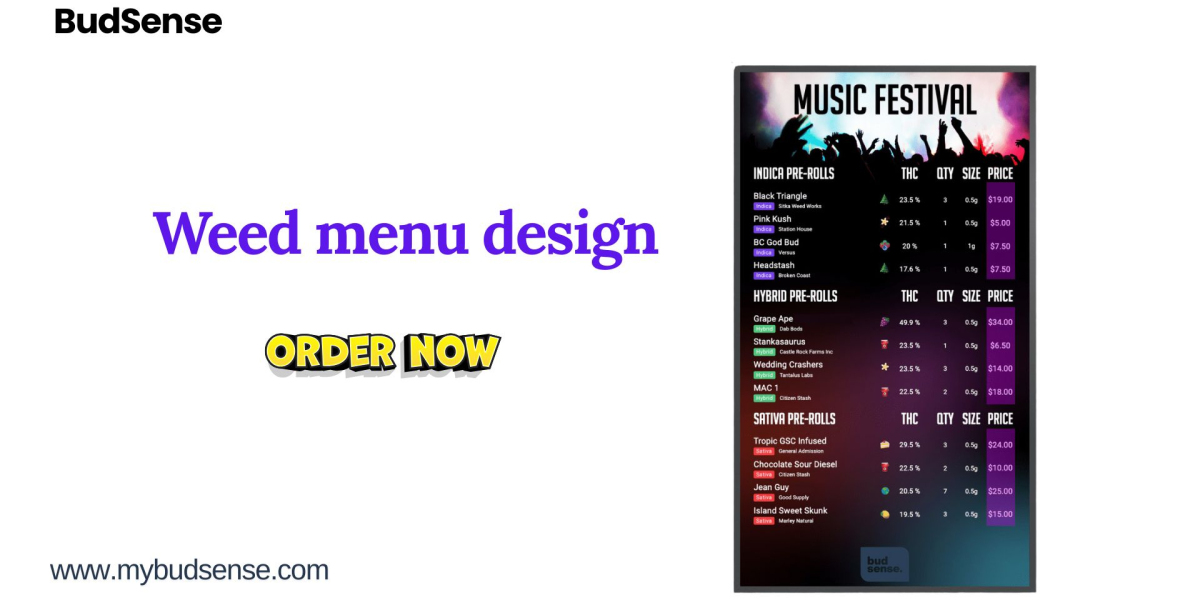 Weed Menu Design That Improves Clarity and Customer Flow