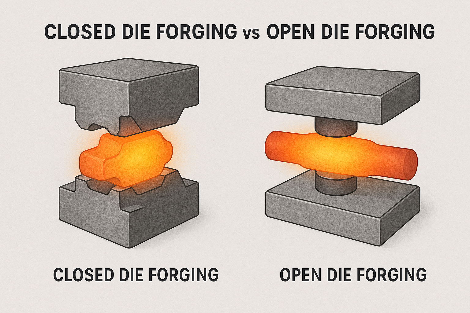closed die forging vs open die forging - Gifyu