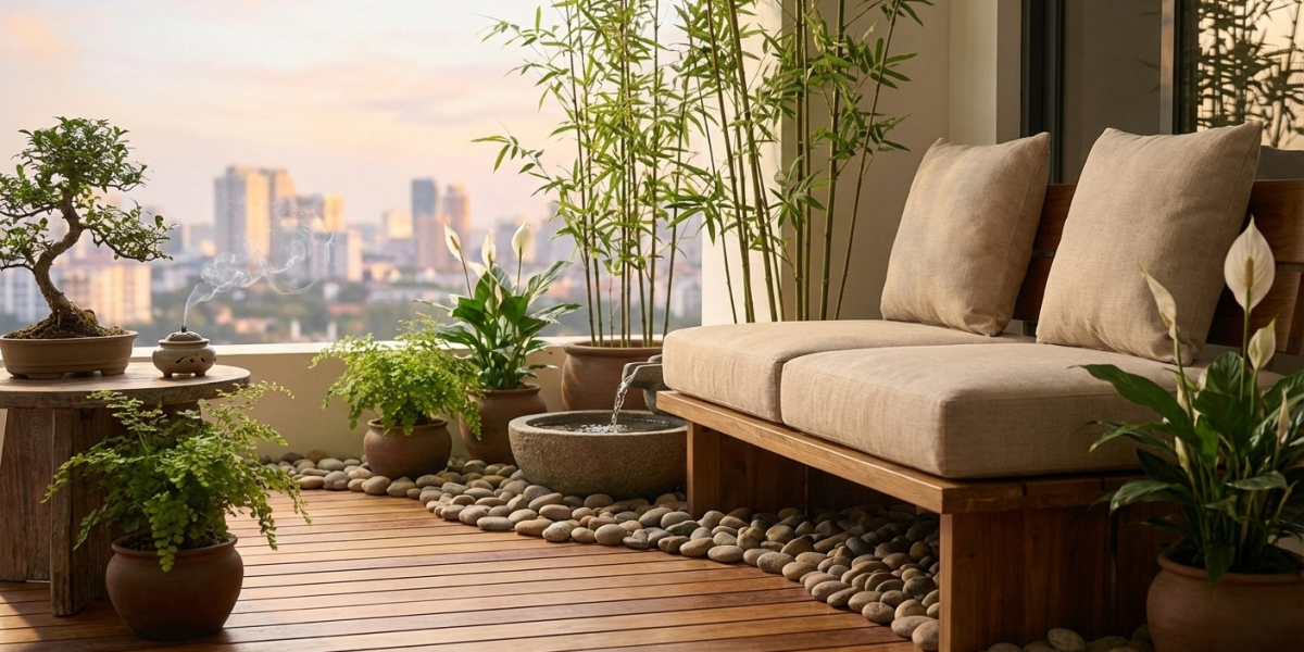 Zen Balcony Garden Design for Relaxation