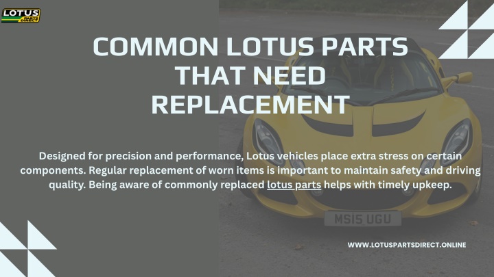 PPT - Common Lotus Parts That Need Replacement PowerPoint Presentation - ID:14775577