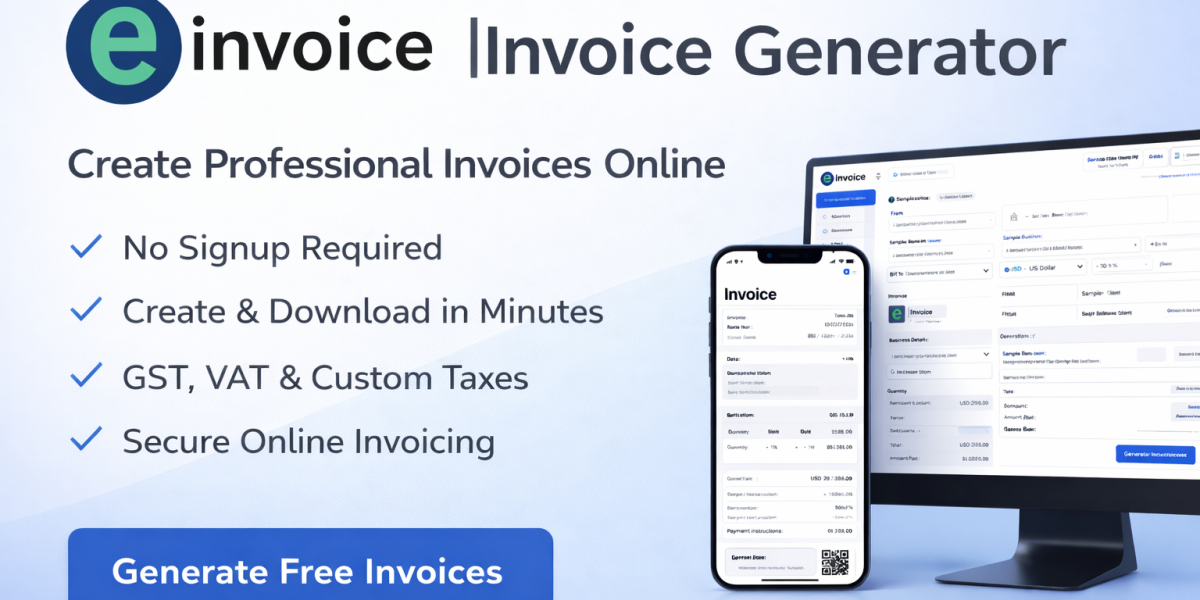 Invoice Generator – Create Professional Invoices Online in Minutes