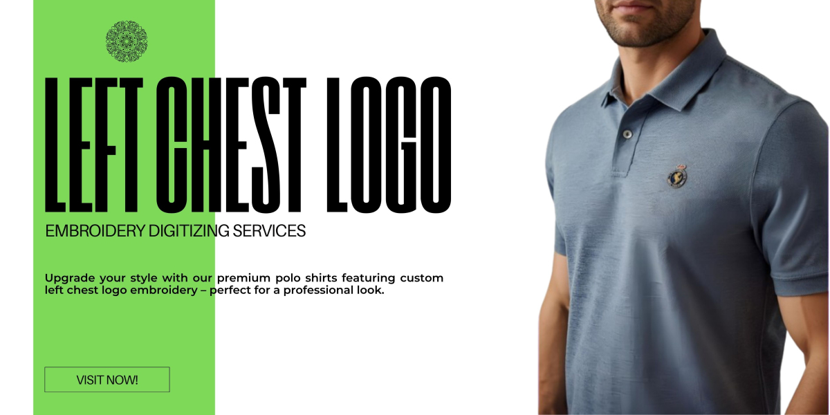 Left Chest Logo Embroidery USA by a Professional Digitizing Company