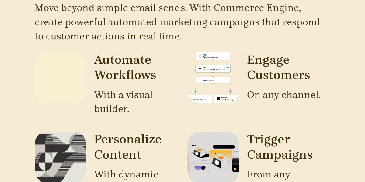 Automated Marketing Campaigns Platform | Commerce Engine
